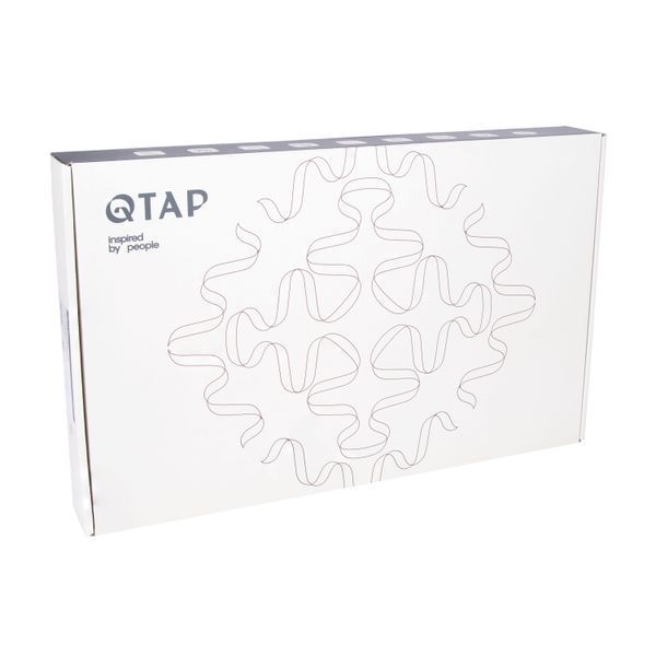 Змішувач для кухні Qtap Vlasta New з гнучким виливом й підключенням для питної води Gunmetal Black PVD, графіт QTVLA364GMB45649 SD00051773 фото