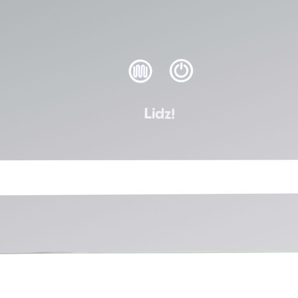 Дзеркало настінне Lidz Kubis (KU2) 900х700 мм, прямокутне, з LED-підсвічуванням Touch, антизапотіванням, димером, рег. яскравості SD00054576 фото