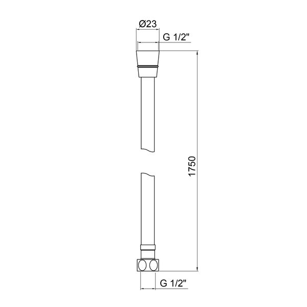 Шланг Lidz Niagara 09 1,75 м LDNIA09CRM35459 Chrome SD00041563 фото