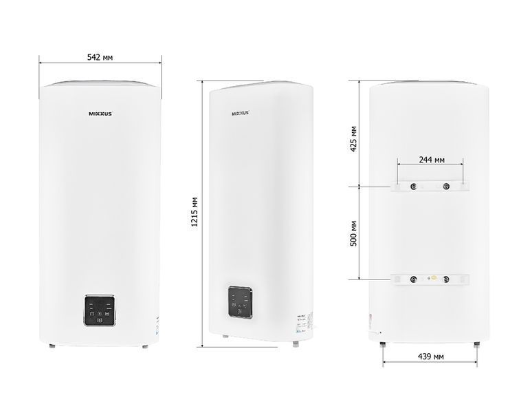 Водонагрівач "Плоский" MIXXUS EWH-09100 FLAT WET накопичувальний 100 л, мокрий тен 2 kW (WH0596) WH0596 фото