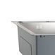 Мийка для кухні інтегрована Lidz Handmade Max 500 H7849R Brushed Steel, 3,0/1,0 мм, крило праворуч, збільшена чаша LDH7849RBRU49464 SD00055588 фото 6