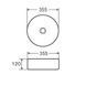 Раковина накладная Mixxus Premium TOPPER-0102 365х365х125mm (MP6680) MP6680 фото 2