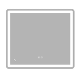 Дзеркало Zerix Mirra MR05-80x70-REVERSE з LED Touch, Anti-fog, димером, регулятором яскравості (ZX6057) ZX6057 фото