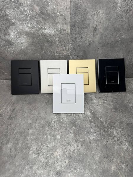 Панель смыва пластиковая Koer KT-0607-01 157x198x3mm, кнопка квадратная (KR5344) KR5344 фото