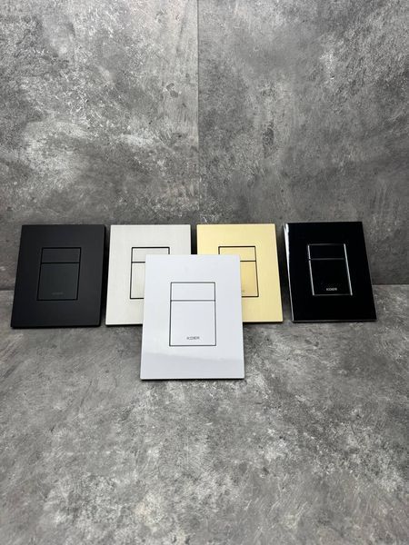 Панель смыва пластиковая Koer KT-0607-01 157x198x3mm, кнопка квадратная (KR5344) KR5344 фото