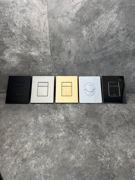 Панель смыва пластиковая Koer KT-0607-01 157x198x3mm, кнопка квадратная (KR5344) KR5344 фото