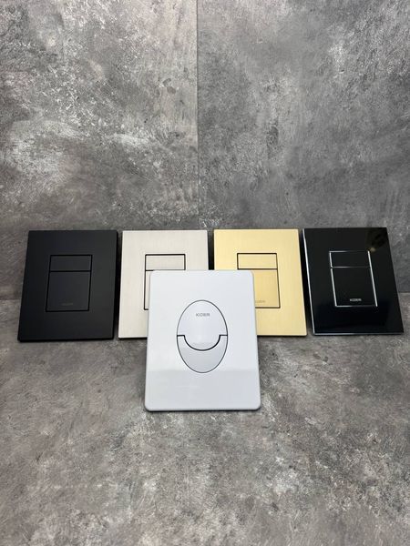 Панель смыва пластиковая Koer KT-0607-01 157x198x3mm, кнопка квадратная (KR5344) KR5344 фото