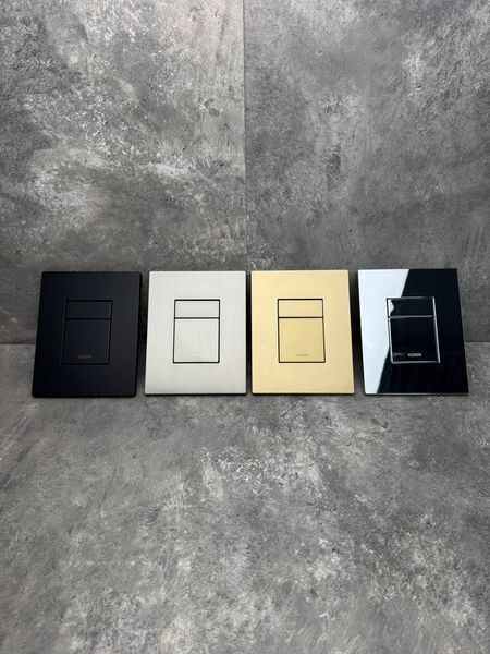 Панель смыва пластиковая Koer KT-0607-01 157x198x3mm, кнопка квадратная (KR5344) KR5344 фото