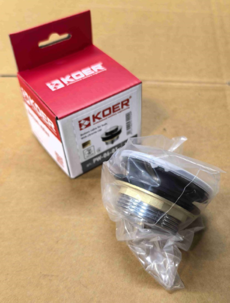 Донный клапан для ванны Koer PW-06-01 1 1/2'' автоматический СLICK-СLACK (Цвет хром) (KR5799) KR5799 фото