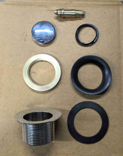 Донный клапан для ванны Koer PW-06-01 1 1/2'' автоматический СLICK-СLACK (Цвет хром) (KR5799) KR5799 фото