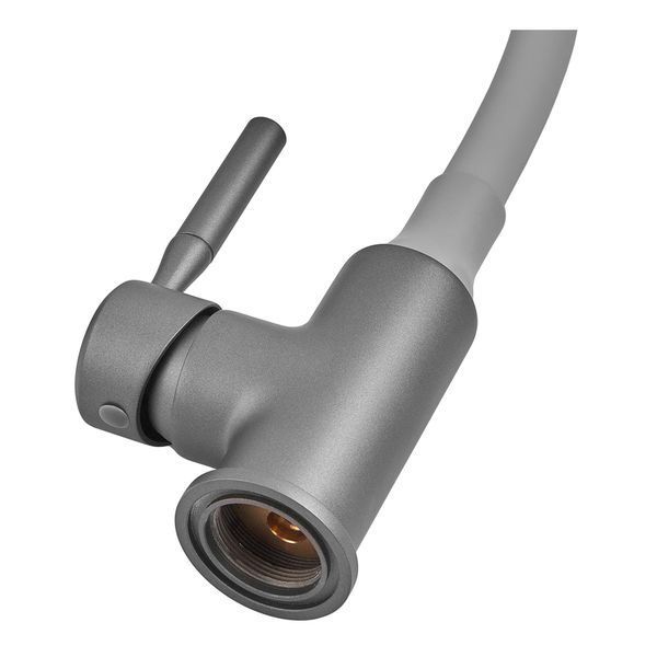Змішувач для кухні Zerix Atrium-011-T Graphite Refl.Gray (Колір графіт+силік.вилив сірий) (ZX6107) ZX6107 фото