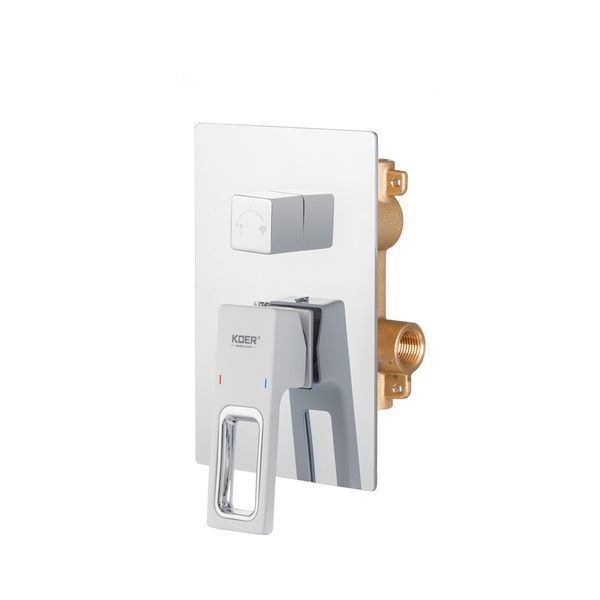 Душова система вбудована KOER KB-66009-04 3 функціі (Колір хром+білий) (KR5990) KR5990 фото