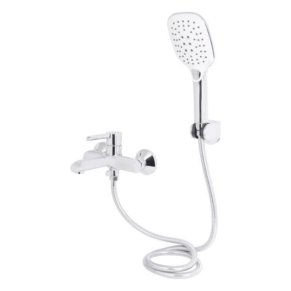 Смеситель для ванны Qtap Grand (c душевым гарнитуром) QTGRACRM006 Chrome SD00039601 фото