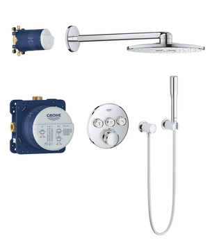 Душова система прихованого монтажу з термостатом Grohe Grohtherm SmartControl (34705000) 34705000 фото