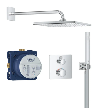 Душова система прихованого монтажу з термостатом Grohe Grohtherm (34870000) 34870000 фото