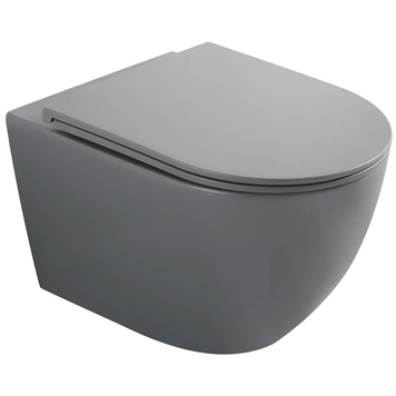 Унитаз подвесной MIXXUS PREMIUM ELLIPSE-0308-T3 GRAY 490x360x360mm система смыва TORNADO 3.0 (MP6654) MP6654 фото