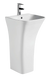 Раковина моноблок Mixxus BEVEL-1101 с отверстием под смеситель и переливом 450х435х835mm (MI6697) MI6697 фото 4