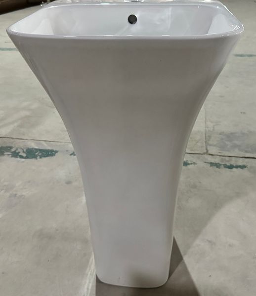 Раковина моноблок Mixxus BEVEL-1101 с отверстием под смеситель и переливом 450х435х835mm (MI6697) MI6697 фото