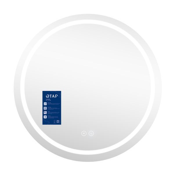 Зеркало Qtap Mideya R800 с LED-подсветкой Touch, с антизапотеванием, диммером QT2078NCR8080W SD00051752 фото
