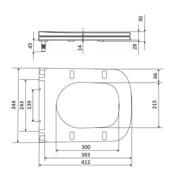 Сиденье для унитаза Qtap (Crow 490) с микролифтом Slim QT99SC6108W SD00052112 фото