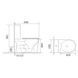 Унитаз-компакт Mixxus WAVE-0405-R 630х350х795mm, система смыва RIMLESS (MI6694) MI6694 фото 7