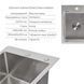 Акционный набор Lidz: мойка H4050 интегрированная Brushed Steel 3,0/1,0 мм + Смеситель Aria для кухни с гибким изливом (k35) Grey SD00057353 фото 3