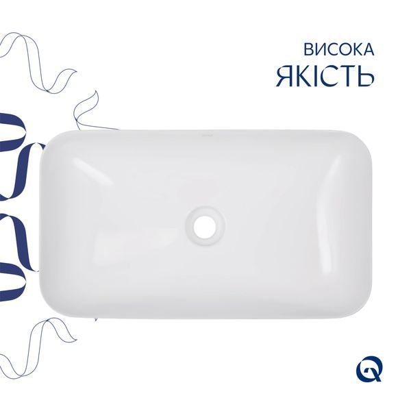 Раковина-чаша Qtap Tern 610x350x135 White QT17118140W SD00052922 фото