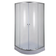 Душова кабіна з низьким піддоном Mixxus PLAIN SCT02-90x90x195-FB SATIN матове скло 4мм (MI6896)