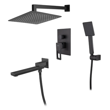 Встраиваемая душевая система со смесителем Koer KB-66009-05 (Цвет черный) (KR3509) KR3509 фото