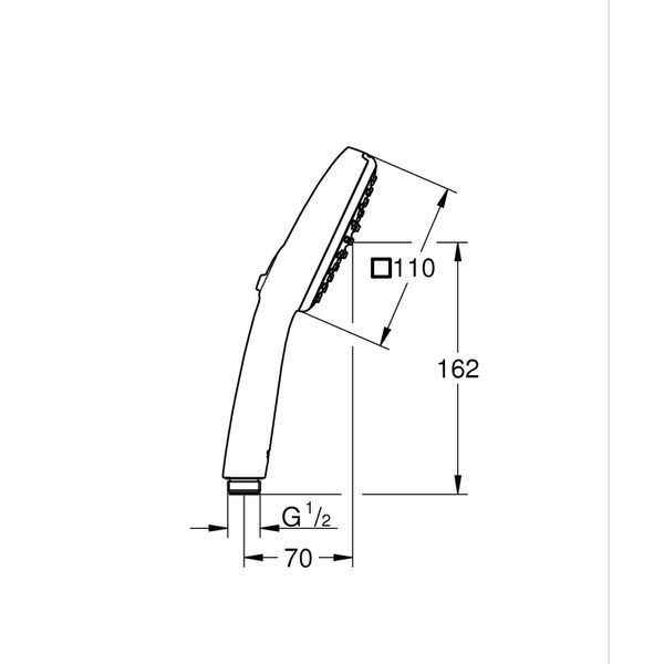 Ручной душ Grohe Tempesta Cube 110 2 режима (26746003) 26746003 фото