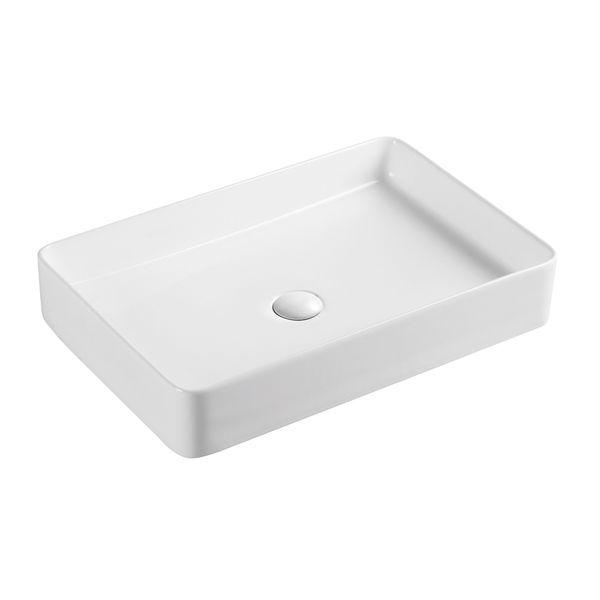 Раковина-чаша Qtap Tern 600x405x110 White с донным клапаном QT17112174W SD00051111 фото