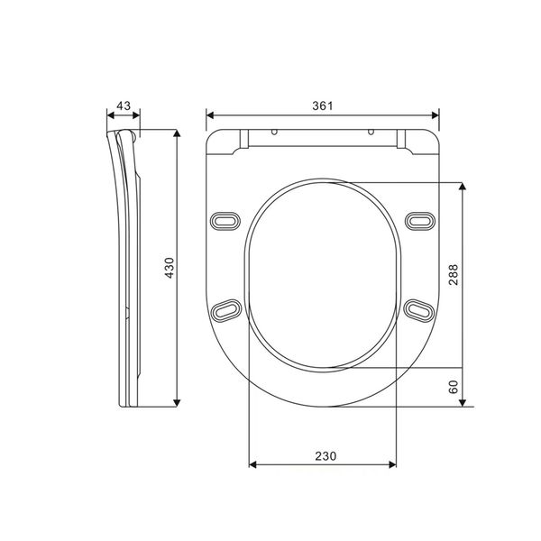 Сидіння для унітаза Qtap (Swan Ultra, Jay Ultra) з мікроліфтом Slim QT99SC6106W SD00052113 фото