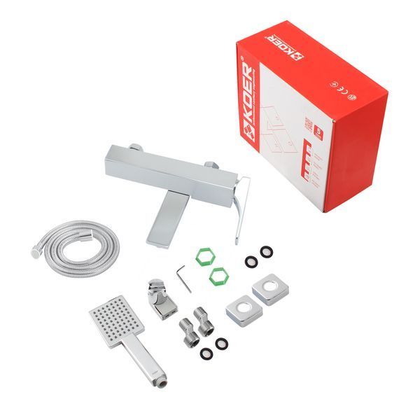 Смеситель для ванны с коротким изливом Koer KB-41010-01 (Цвет хром) (KR3484) KR3484 фото