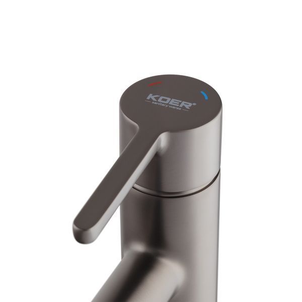 Змішувач для умивальника Koer KB-10029-07 Колір графіт (KR5495) KR5495 фото