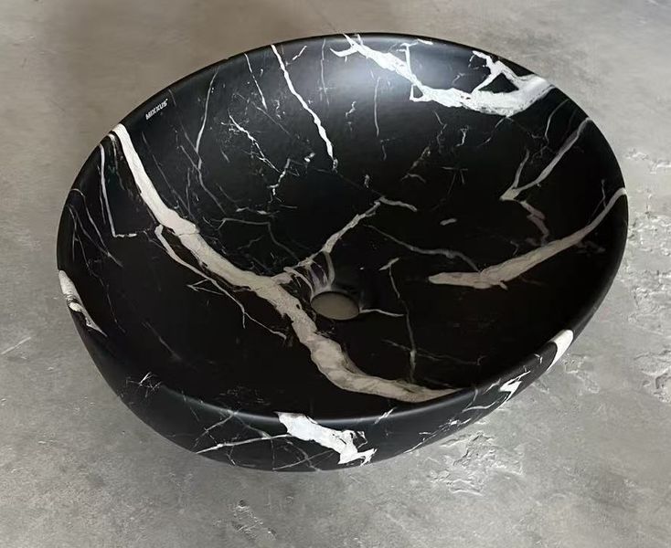Раковина накладна Mixxus Premium ELLIPSE-0102 MARBLE 515х400х130mm (MP6552) MP6552 фото