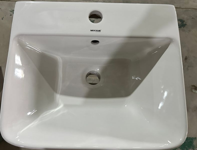 Раковина моноблок Mixxus STYLE-1101 с отверстием под смеситель и переливом 440х380х830mm (MI6696) MI6696 фото