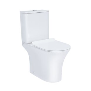 Унітаз-компакт Qtap Presto безобідковий з сідінням Soft-close QT24221217AW SD00045982 фото