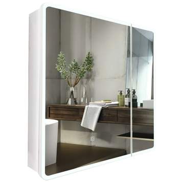 Дзеркальна шафка Mixxus Premium Olivary CM01-70x70x13см, з LED Touch, димером, регулятором яскравості (MI8295) MI8295 фото