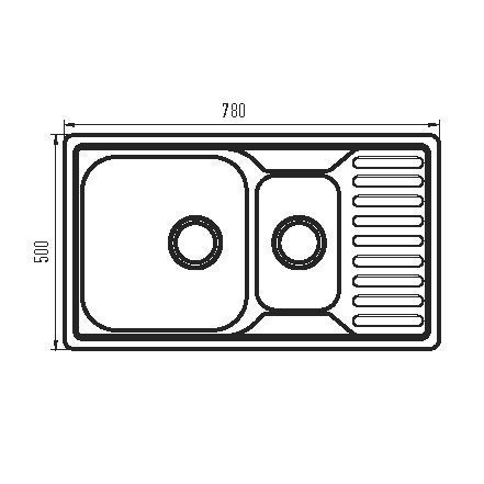 Мойка кухонная Zerix Z7850A-08-180MD Armonia (micro decor) (ZS0577) ZS0577 фото