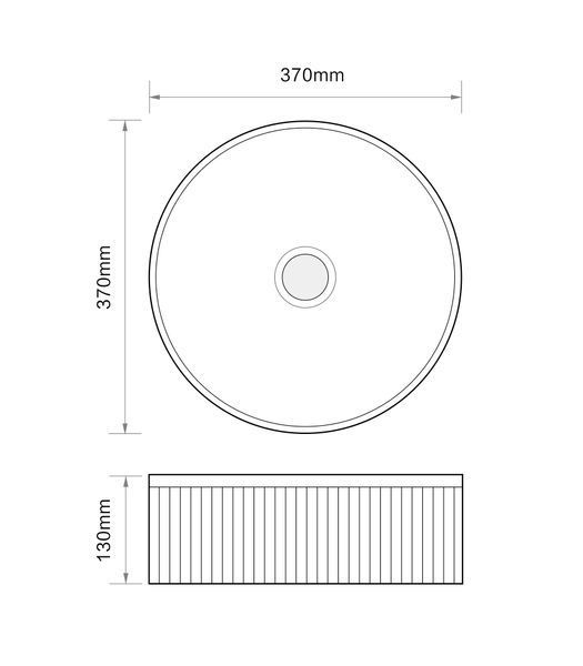 Раковина накладна Mixxus Premium WAVE-0102 MARBLE 370х370х130mm (MP6528) MP6528 фото