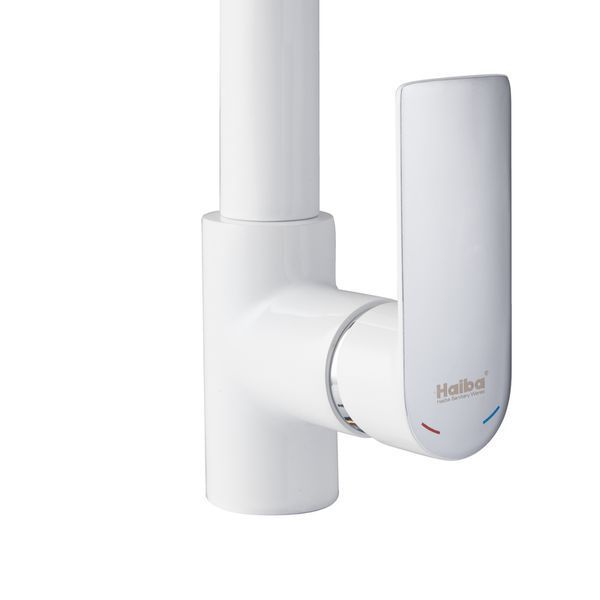 Смеситель для кухни HAIBA ALEX 018 WHITE-CHROME (HB9569) HB9569 фото
