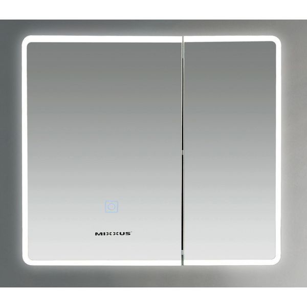 Зеркальный шкафчик Mixxus Premium Olivary CM01-70x70x13см, с LED Touch, димером, регулятором яркости (MI8295) MI8295 фото