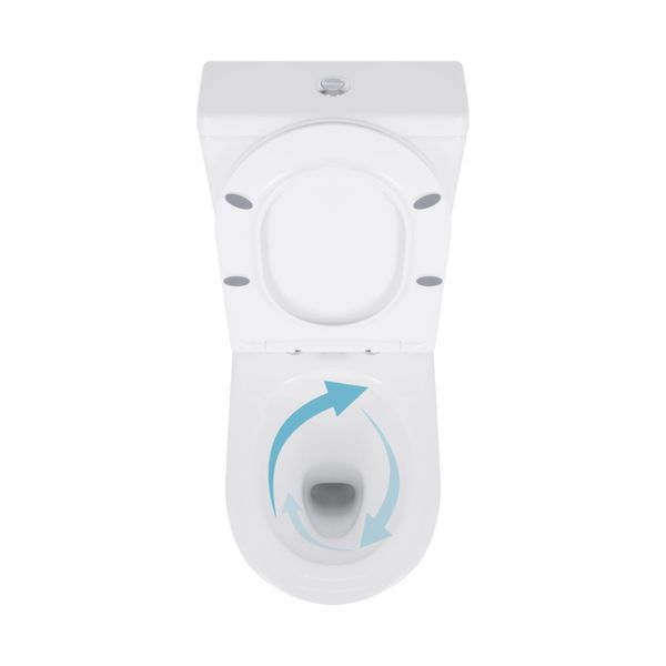 Унитаз напольный Qtap Swan Eco Ultra Quiet с сидением Soft-close 640x360x835 мм QTSWA27W48748 White SD00054872 фото