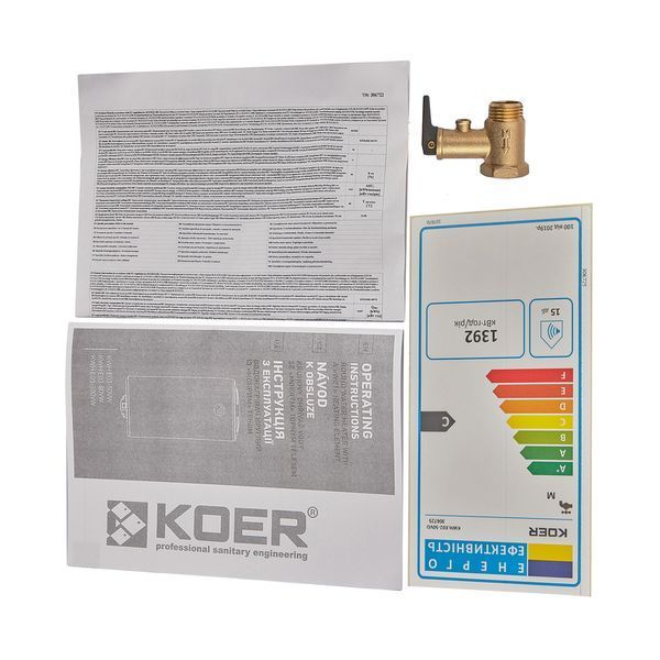 Водонагреватель "Цилиндр" Koer KWH.E02-100VD накопительный 100 л, сухой тен 1,6 kW (EK0112) EK0112 фото