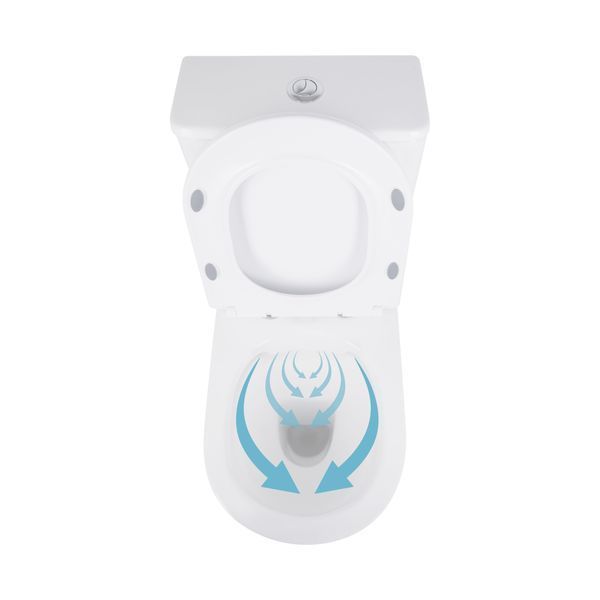 Унітаз підлоговий Qtap Presto Rimless 665&times;345&times;790 мм, White, з сидінням Slim Duroplast / Soft-close / Quick Release QT24221217AW SD00045982 фото