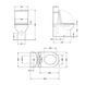 Унітаз підлоговий Qtap Presto Rimless 665&times;345&times;790 мм, White, з сидінням Slim Duroplast / Soft-close / Quick Release QT24221217AW SD00045982 фото 2