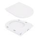 Унітаз підлоговий Qtap Presto Rimless 665&times;345&times;790 мм, White, з сидінням Slim Duroplast / Soft-close / Quick Release QT24221217AW SD00045982 фото 8