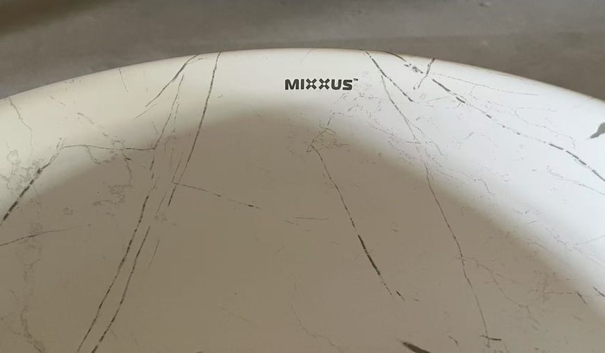 Раковина накладна Mixxus Premium WAVE-0102 MARBLE 370х370х130mm (MP6528) MP6528 фото