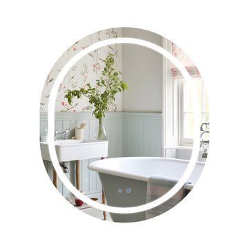 Дзеркало Qtap Gemini 800х700 з LED-підсвічуванням Touch, з антизапотіванням, з димером, рег. яскравості (3000-6500K) Reverse QT2578R8070 SD00052317 фото
