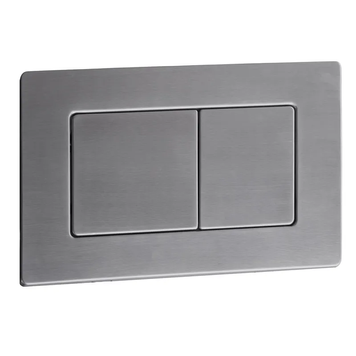 Панель змиву Koer KT-0612-07 240x160x10mm з нержавіючої сталі, кнопка квадр. (колір графіт) (KR6122) KR6122 фото
